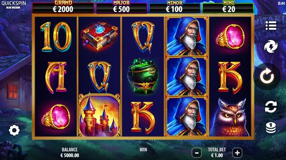 Blue Wizard Slot — screenshot