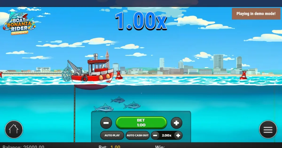 Boat Bonanza Rider Crash Game — screenshot