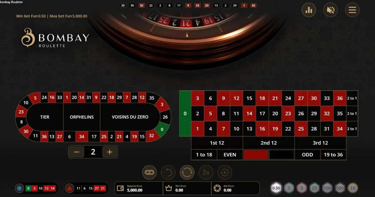 Bombay Roulette — screenshot