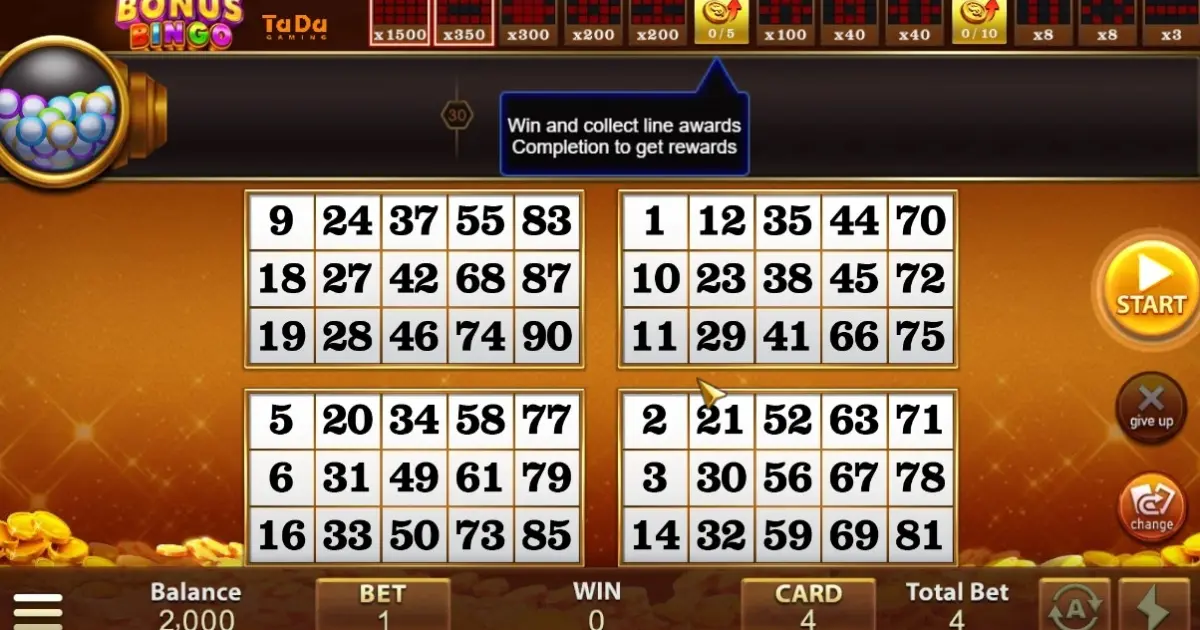 Bonus Bingo — screenshot