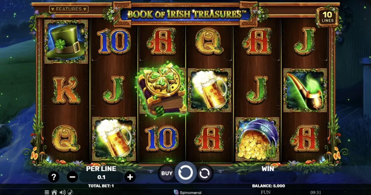 Book of Irish Treasures Slot — screenshot