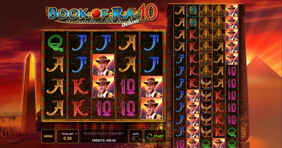Book of Ra Deluxe 10 Slot — screenshot