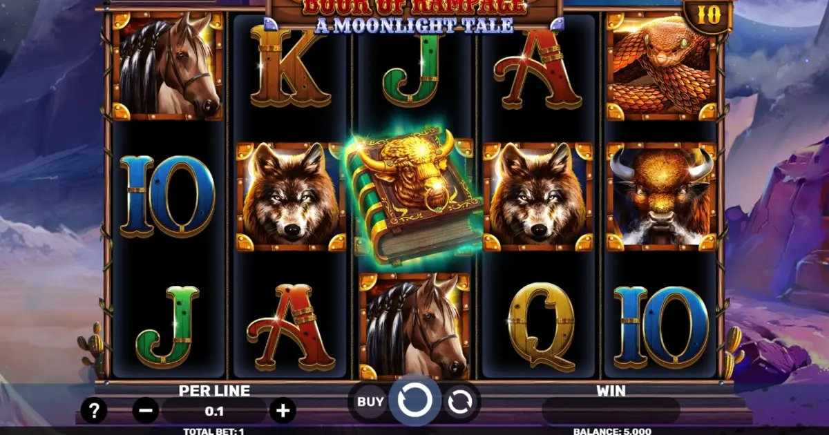 Book of Rampage – A Moonlight Tale Slot — screenshot