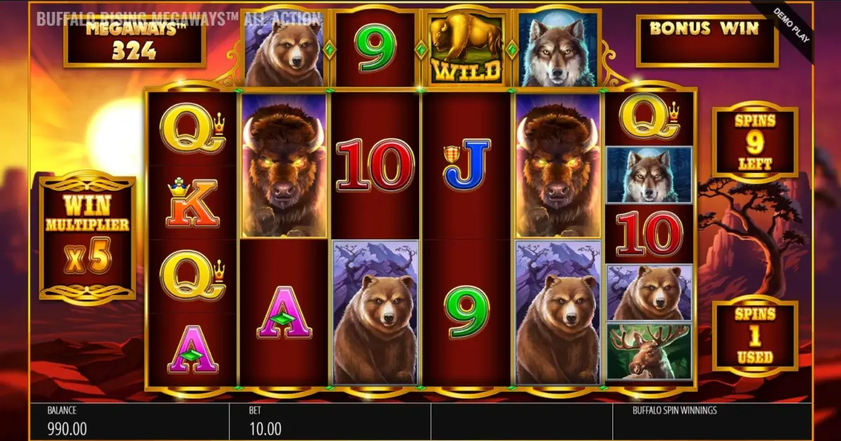 Buffalo Rising Megaways — screenshot