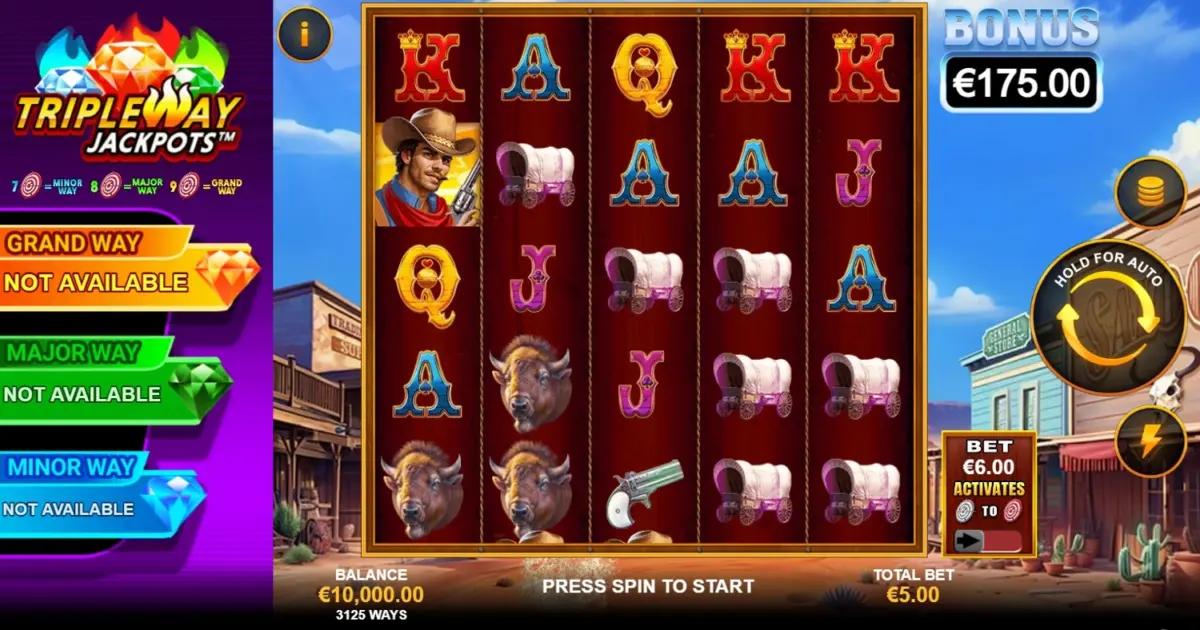 Bulls Eye Bandits Slot — screenshot