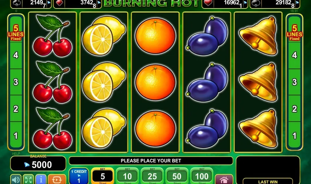 Burning Hot Slot — screenshot