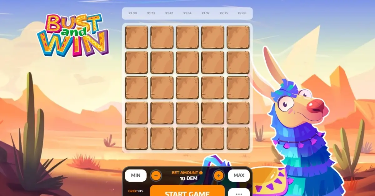 Bust and Win Crash Game — screenshot