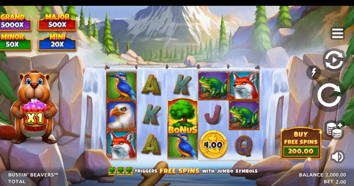 Bustin’ Beavers Slot — screenshot