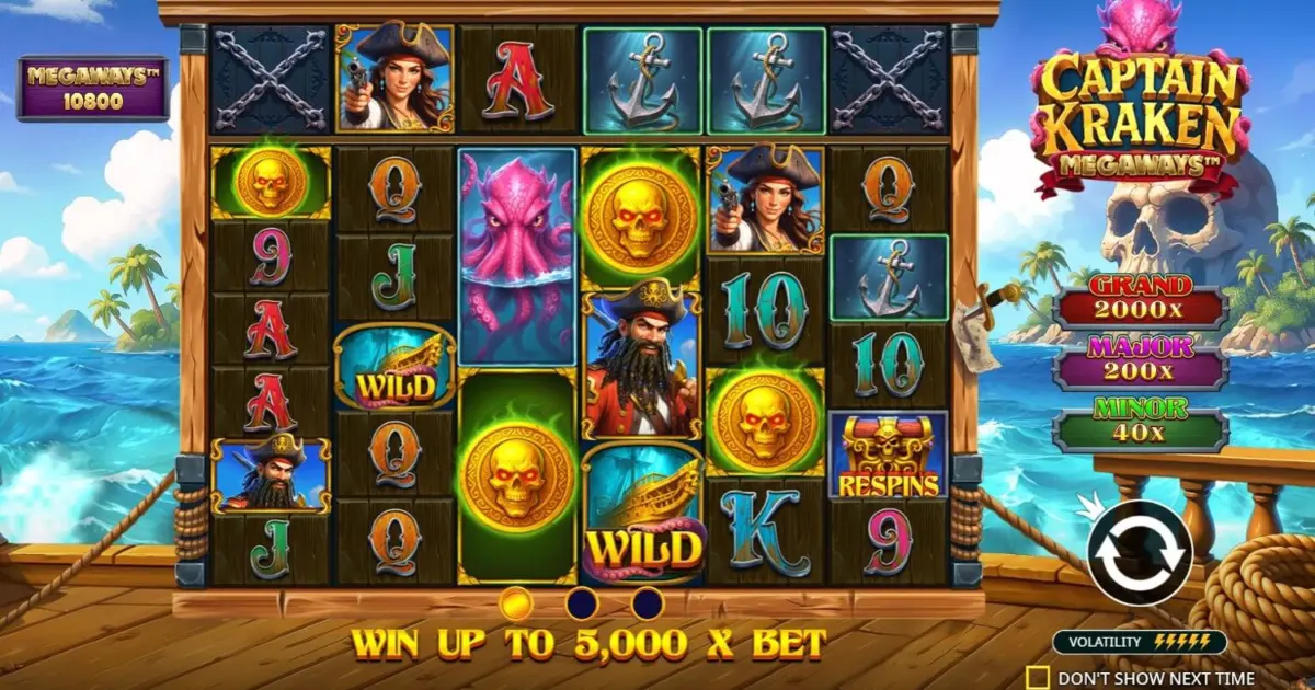 Captain Kraken Megaways — screenshot