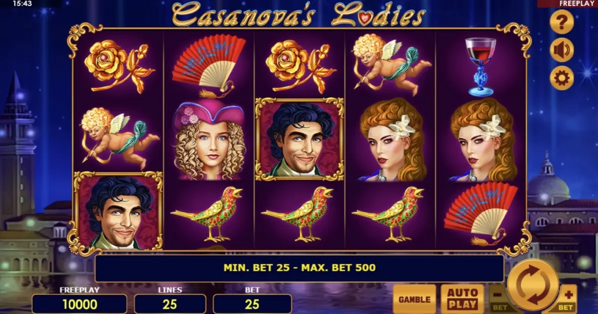 Casanova’s Ladies Slot — screenshot