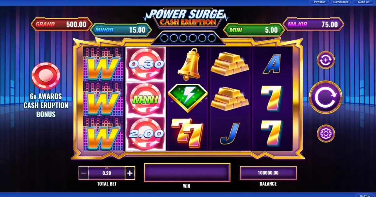 Cash Eruption Power Surge Slot — screenshot