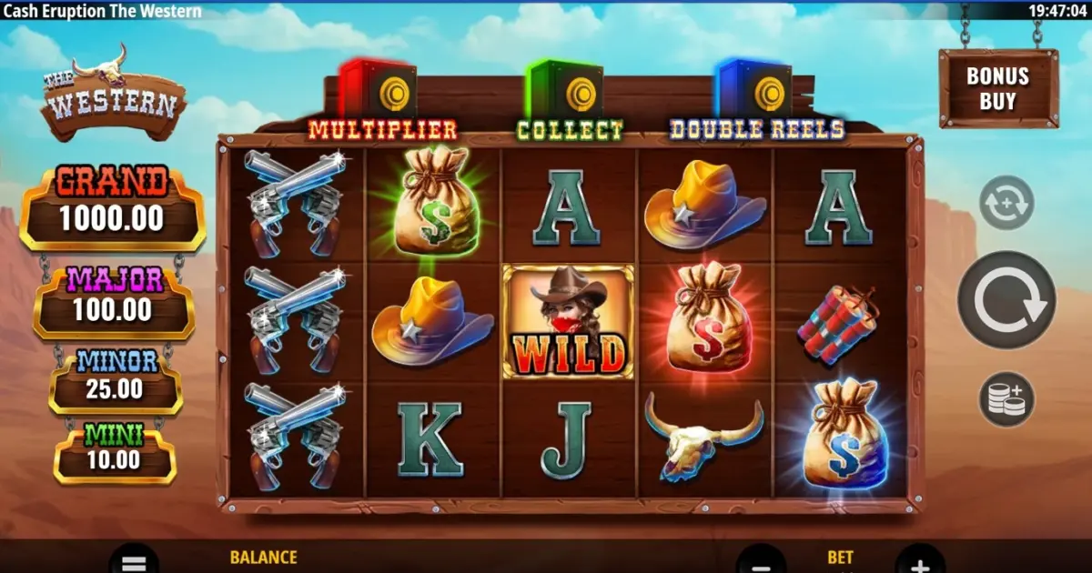 Cash Eruption The Western Slot — screenshot