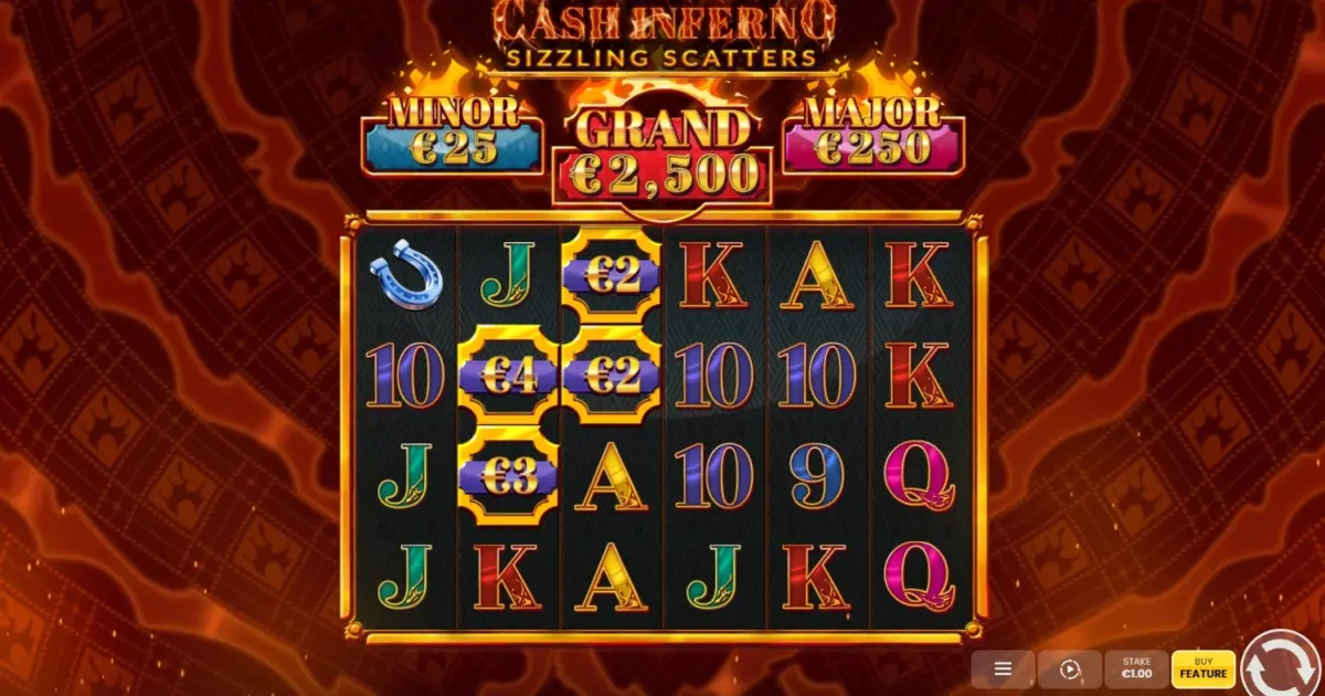 Cash Inferno: Sizzling Scatters Slot — screenshot