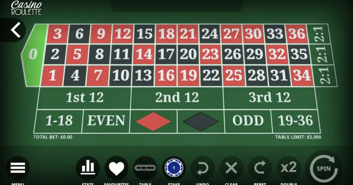 Casino Roulette — screenshot