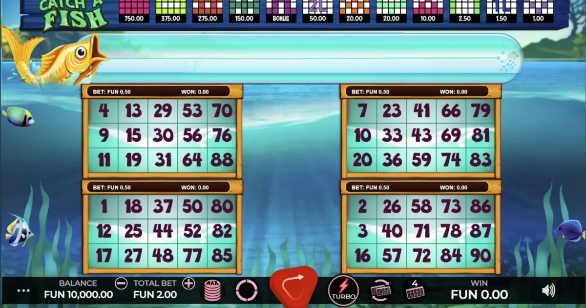 Catch a Fish Bingo — screenshot