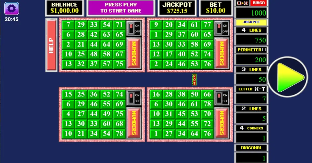 Champion Bingo II (Vibra) — screenshot
