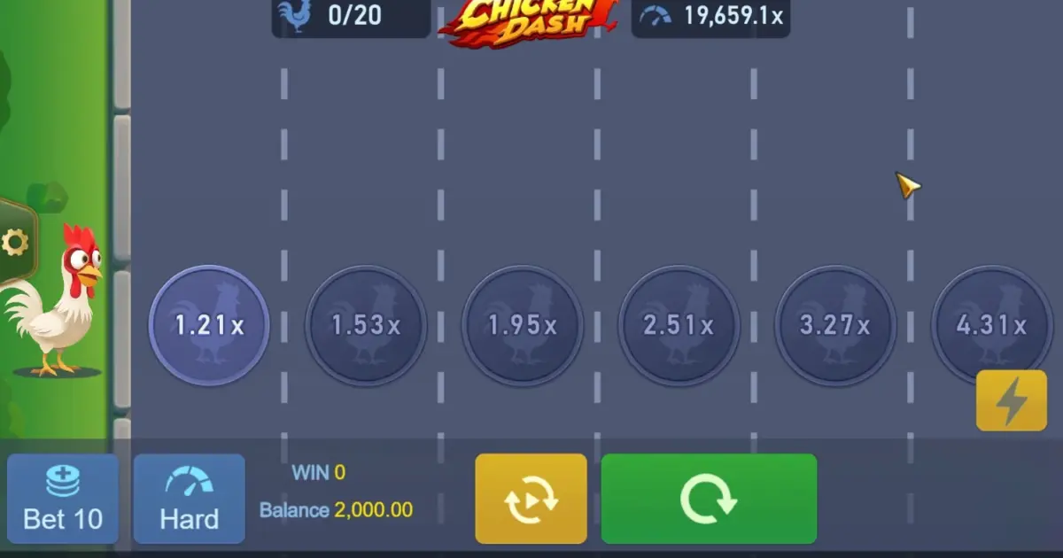 Chicken Dash Crash Game — screenshot