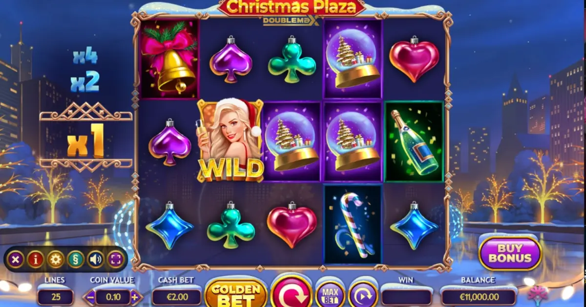 Christmas Plaza DoubleMax Slot — screenshot