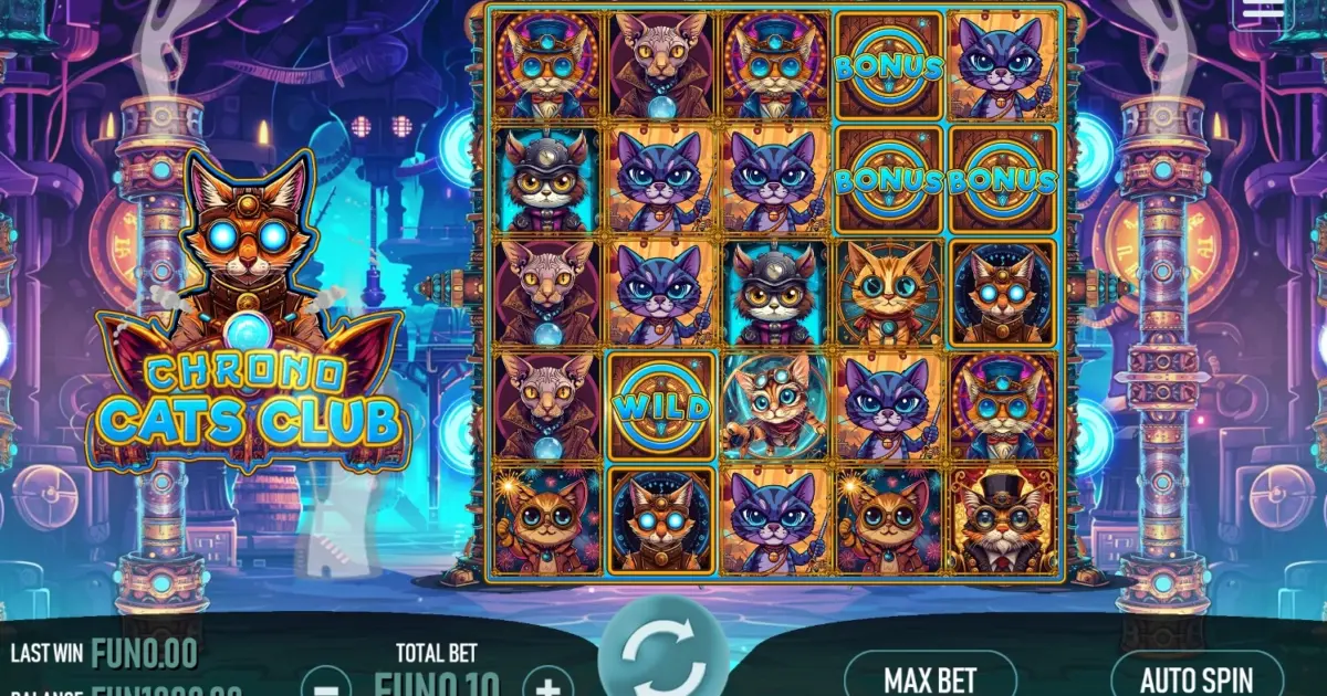 Chrono Cats Club Slot — screenshot