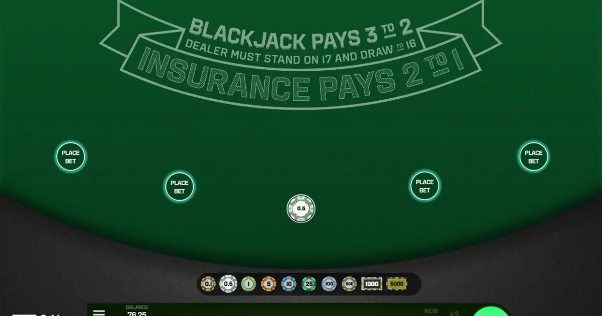Classic Blackjack — screenshot