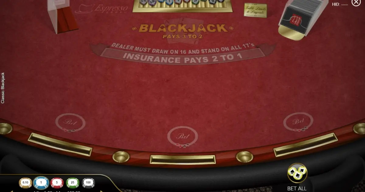 Classic Blackjack (Espresso) — screenshot