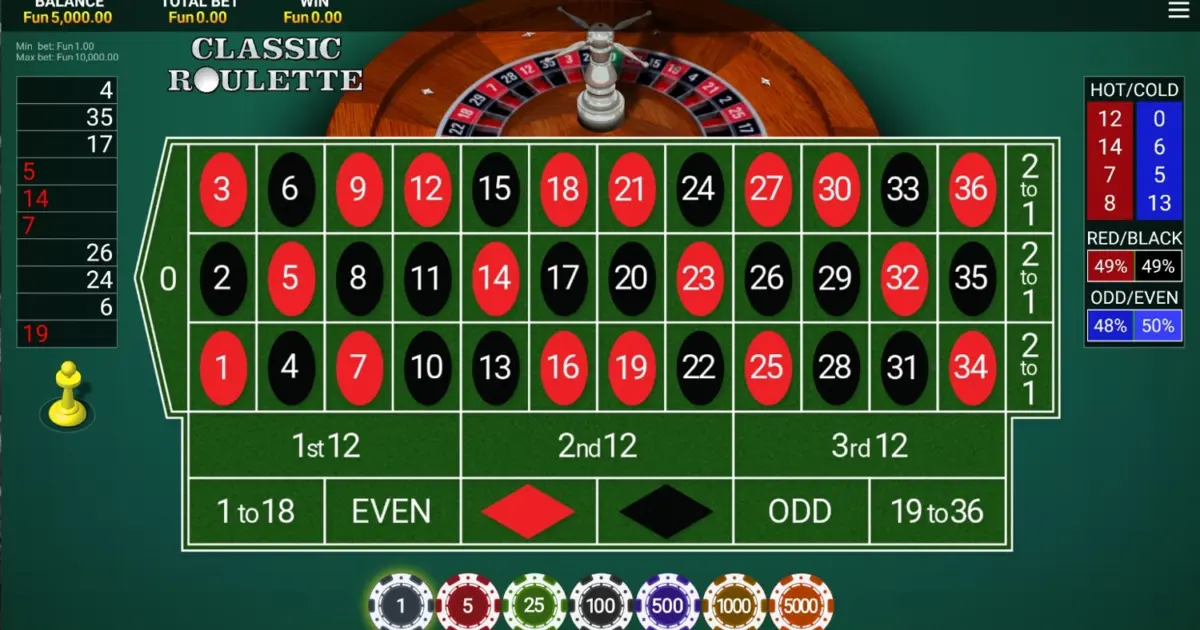 Classic Roulette (OneTouch) — screenshot