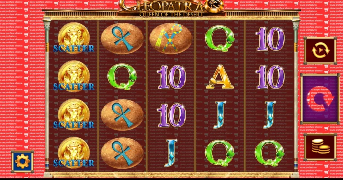 Cleopatra: Queen of Desert Slot — screenshot