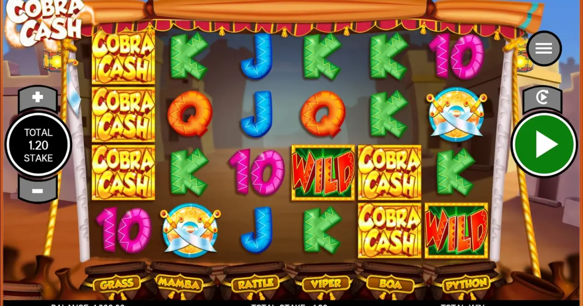 Cobra Cash Slot — screenshot