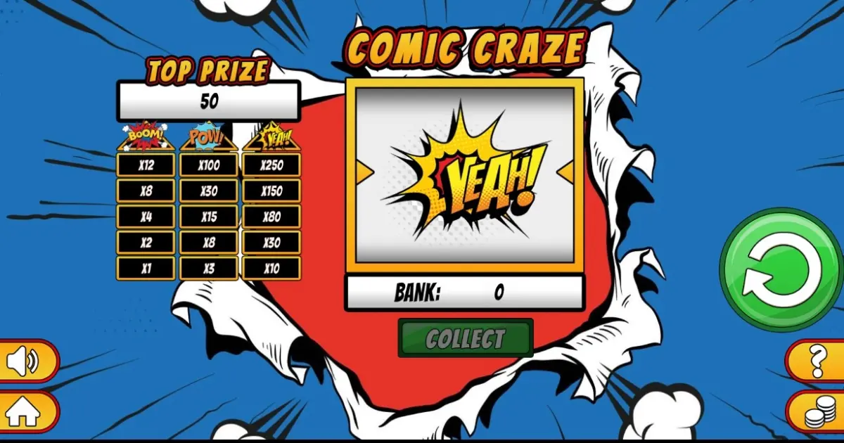 Comic Craze Slot — screenshot