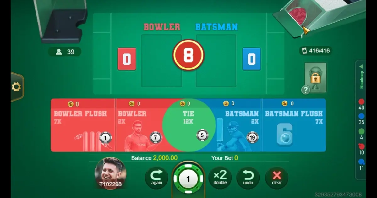 Cricket War Baccarat — screenshot