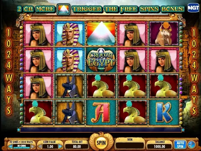 Crown of Egypt Slot — screenshot