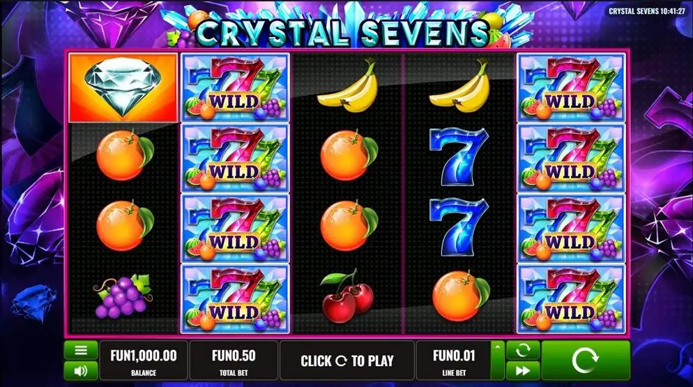 Crystal Sevens Slot — screenshot