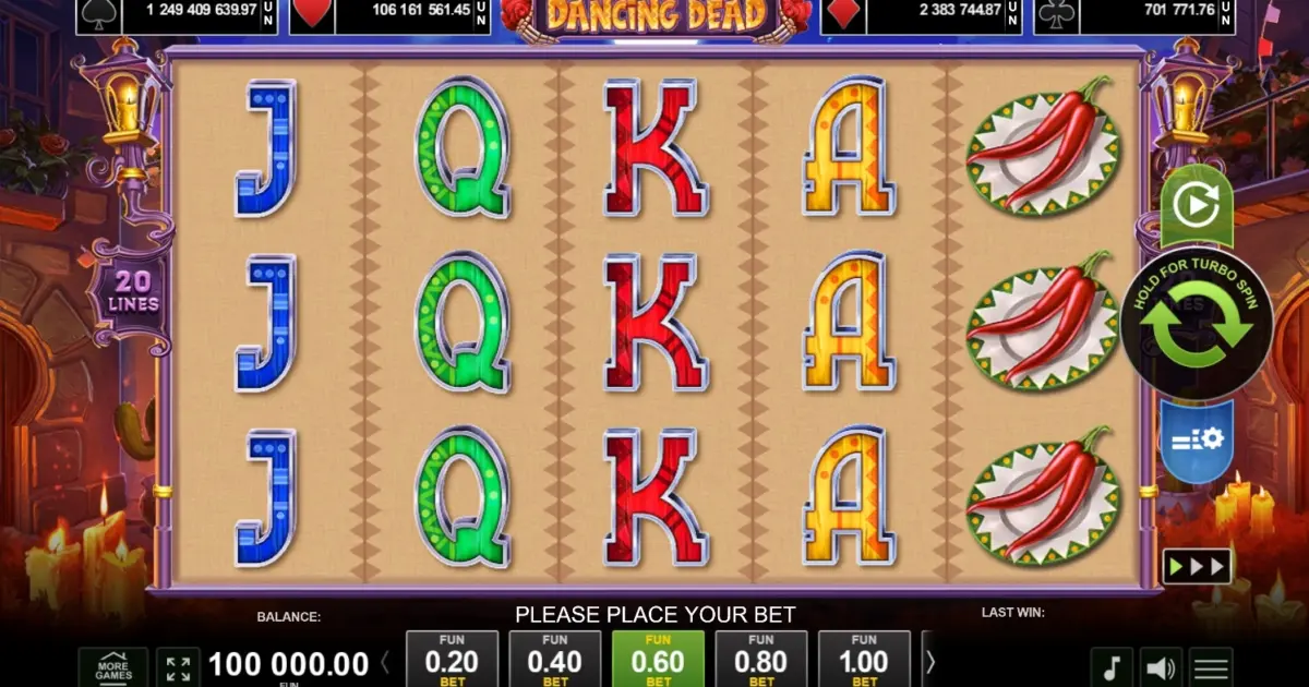 Dancing Dead Slot — screenshot