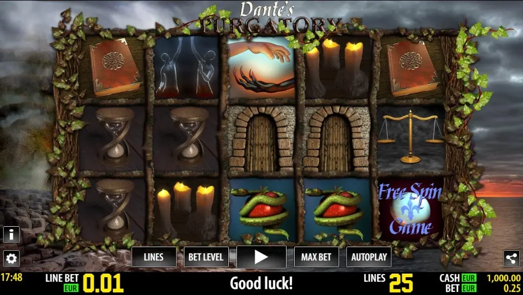 Dante Purgatory Slot — screenshot