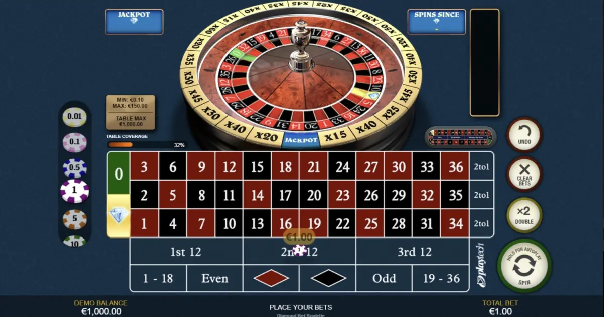 Diamond Bet Roulette — screenshot