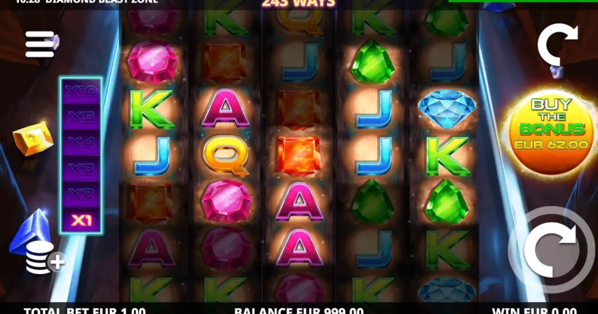 Diamond Blast Zone Slot — screenshot