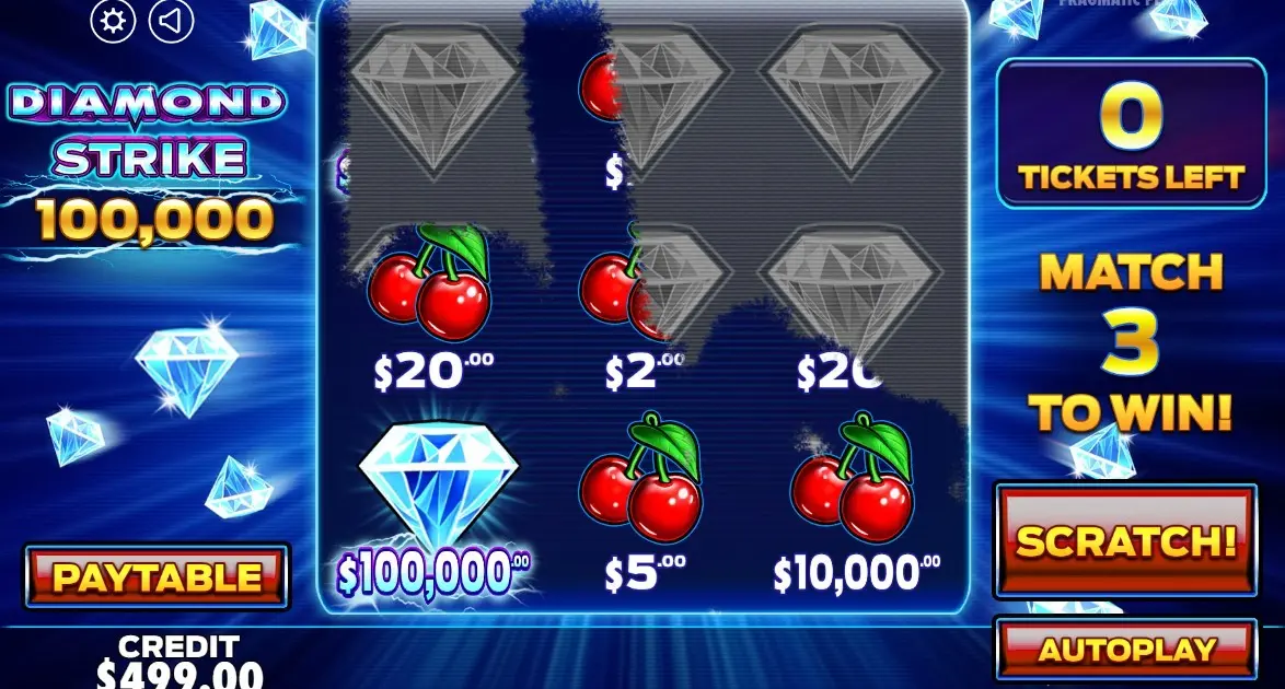 Diamond Strike Scratchcard — screenshot