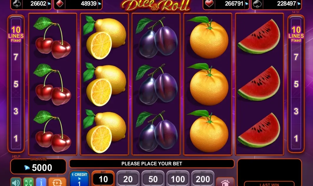 Dice and Roll Slot — screenshot