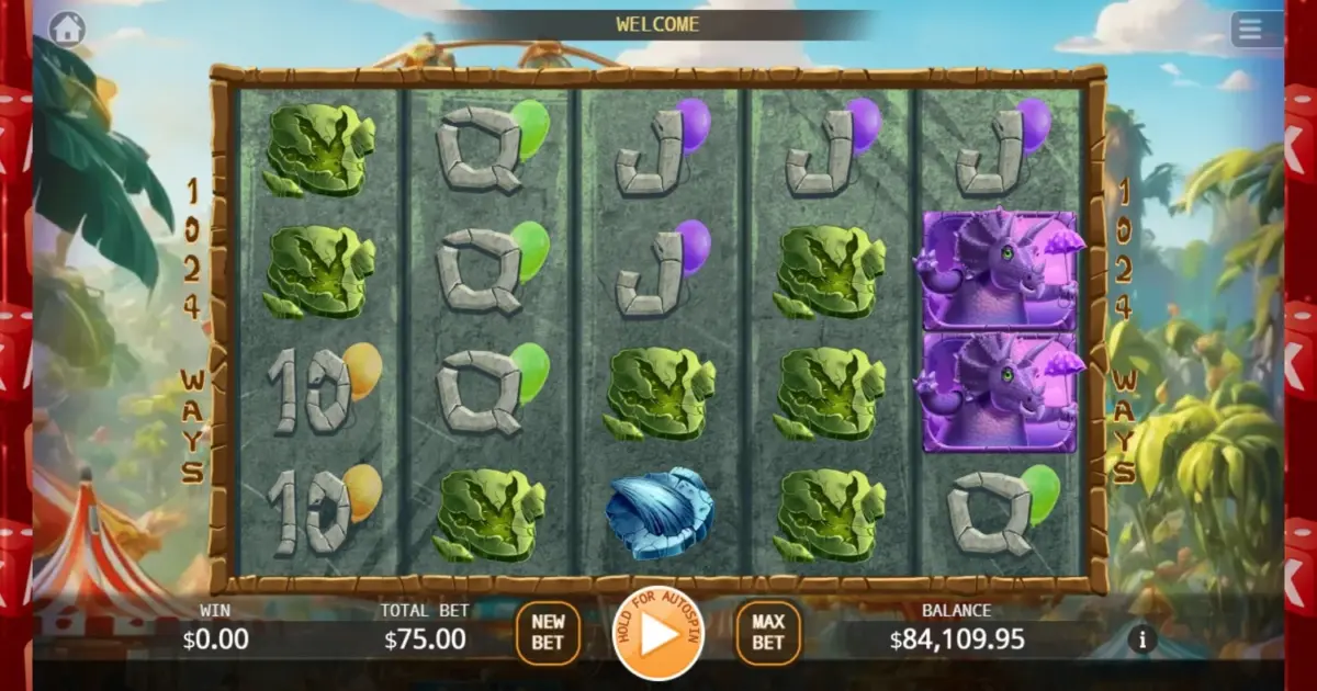Dinosaur Carnival Slot — screenshot