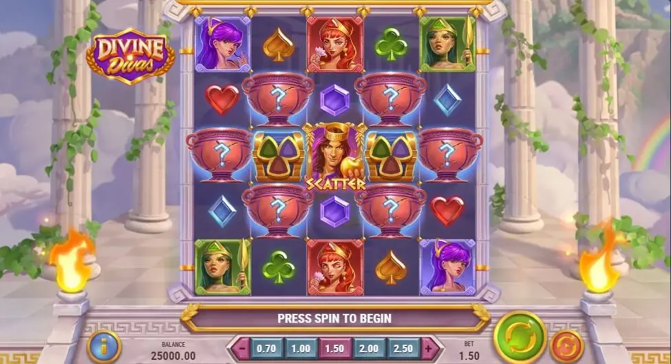 Divine Divas Slot — screenshot