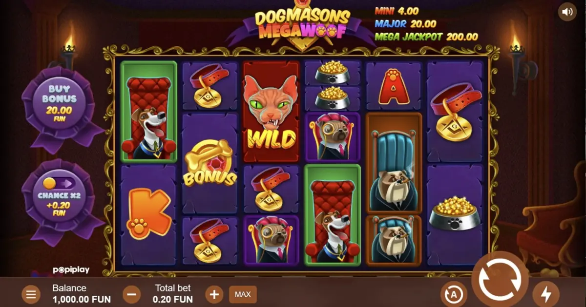Dogmasons MegaWOOF Slot — screenshot