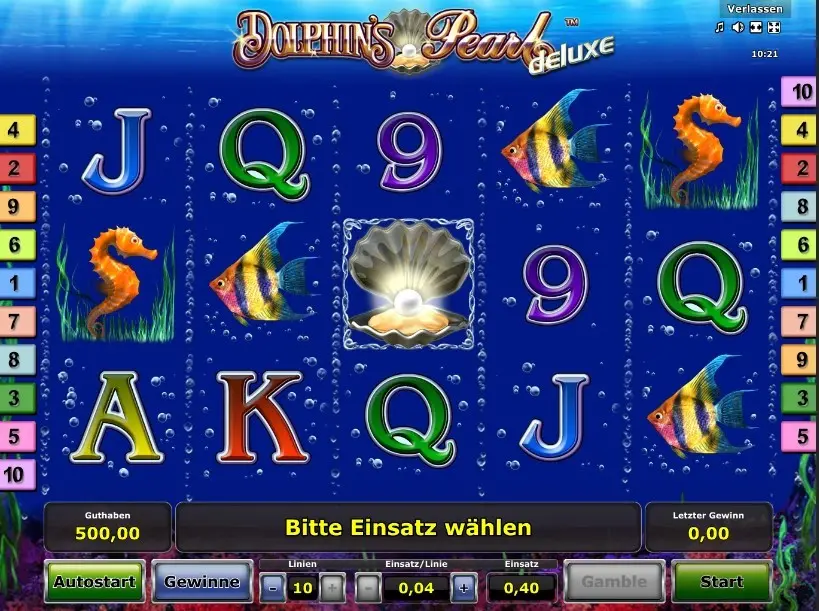 Dolphin’s Pearl Deluxe Slot — screenshot