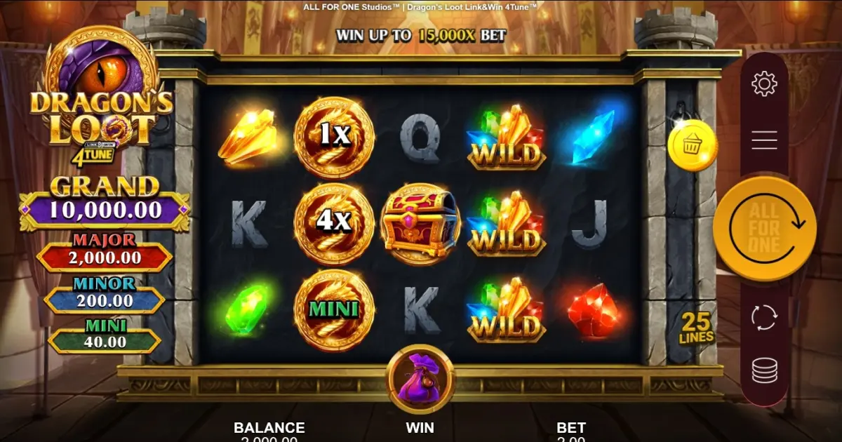 Dragon’s Loot Link & Win 4Tune Slot — screenshot