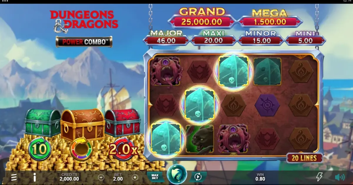 Dungeons & Dragons Power Combo Slot — screenshot