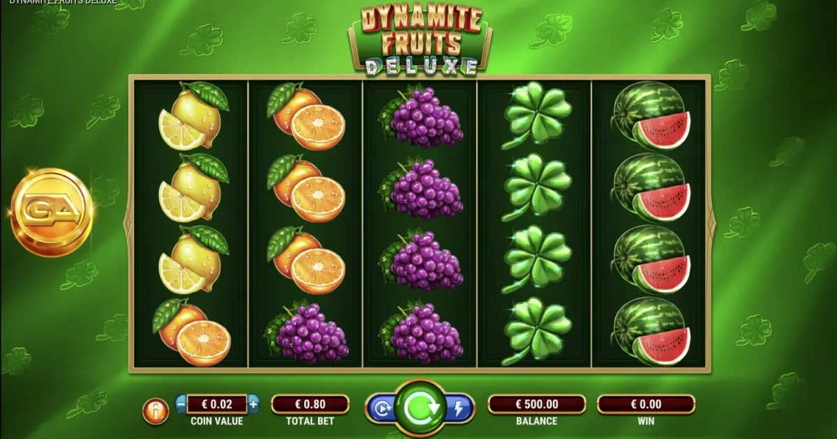 Dynamite Fruits Deluxe Slot — screenshot