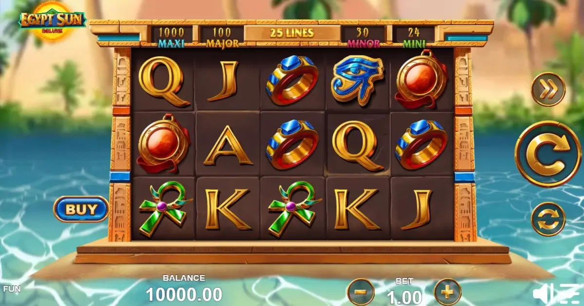 Egypt Sun Deluxe Slot — screenshot