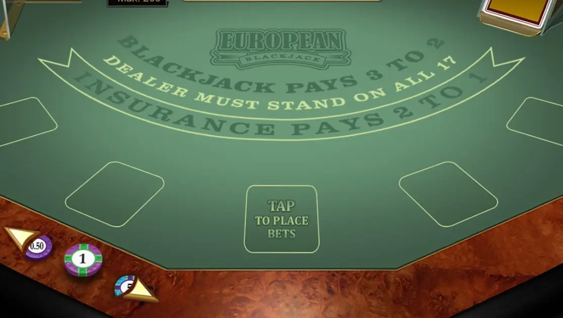 European Blackjack GOLD — screenshot