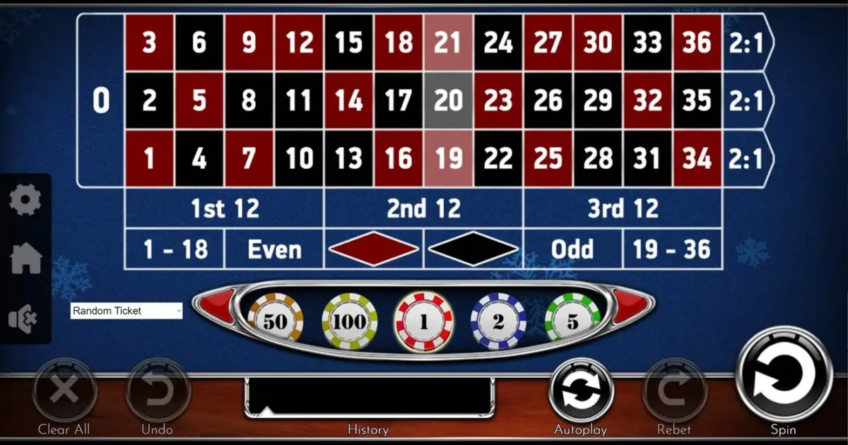 European Roulette – Christmas Edition — screenshot