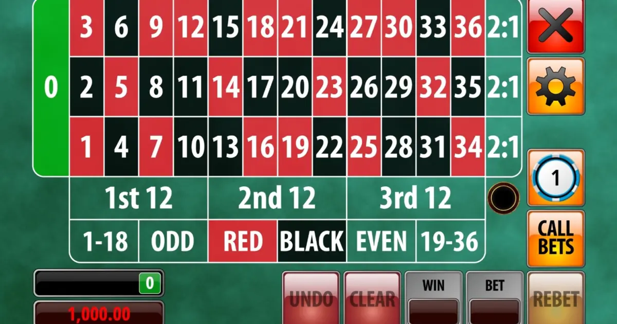 European Roulette (Genii) — screenshot