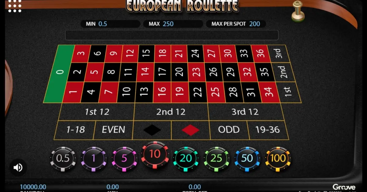 European Roulette (Getta Gaming) — screenshot